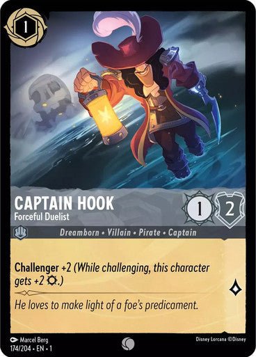 Captain Hook - Forceful Duelist ( Non - foil ) - Con T de Tlacuache - Ravensburger