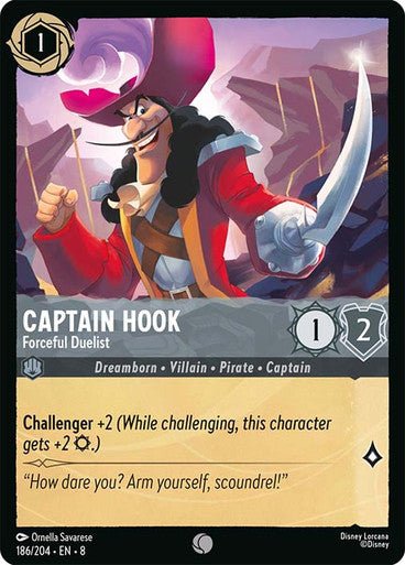 Captain Hook - Forceful Duelist (Non - foil) - Con T de Tlacuache - Ravensburger