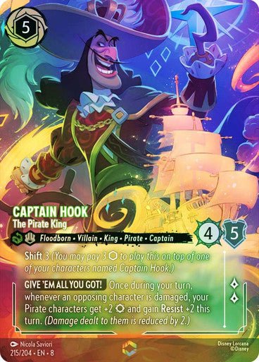 Captain Hook - The Pirate King (Inkwash Foil) - Con T de Tlacuache - Ravensburger