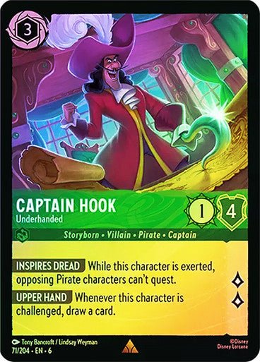 Captain Hook - Underhanded ( Cold Foil ) - Con T de Tlacuache - Ravensburger