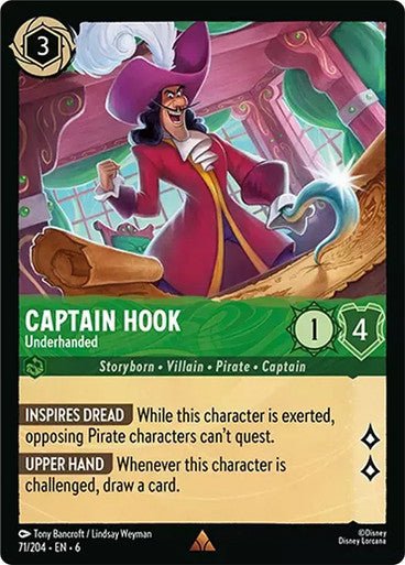 Captain Hook - Underhanded ( Non - foil ) - Con T de Tlacuache - Ravensburger