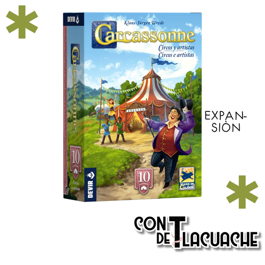 Carcassonne Expansión 10: Circos y Artistas | Devir - Con T de Tlacuache - Devir