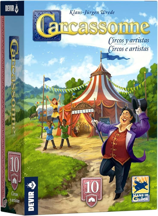 Carcassonne Expansión 10: Circos y Artistas | Devir - Con T de Tlacuache - Devir