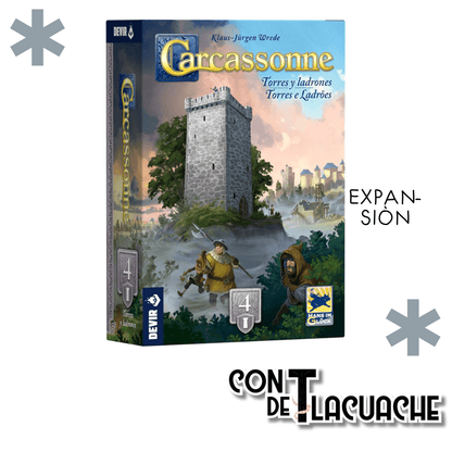 Carcassonne Expansión 4: Torres y Ladrones | Devir - Con T de Tlacuache - Devir