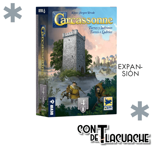 Carcassonne Expansión 4: Torres y Ladrones | Devir - Con T de Tlacuache - Devir