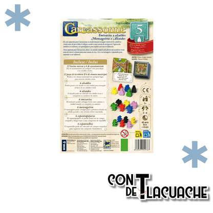 Carcassonne Expansión 5: Emisarios y Alcaldes | Devir - Con T de Tlacuache - Devir
