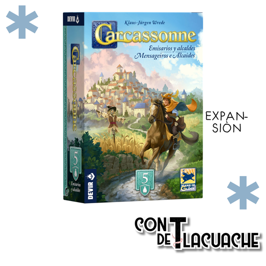 Carcassonne Expansión 5: Emisarios y Alcaldes | Devir - Con T de Tlacuache - Devir