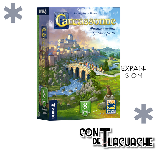 Carcassonne Expansión 8: Puentes y Castillos | Devir - Con T de Tlacuache - Devir