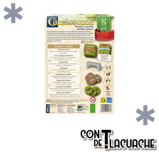Carcassonne Expansión 8: Puentes y Castillos | Devir - Con T de Tlacuache - Devir