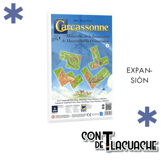 Carcassonne: Las Maravillas de la Humanidad I – Expansión | Devir - Con T de Tlacuache - Devir