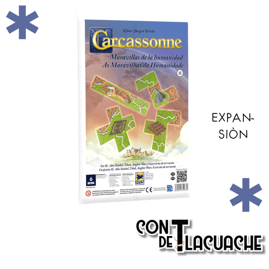 Carcassonne: Las Maravillas de la Humanidad II – Expansión | Devir - Con T de Tlacuache - Devir