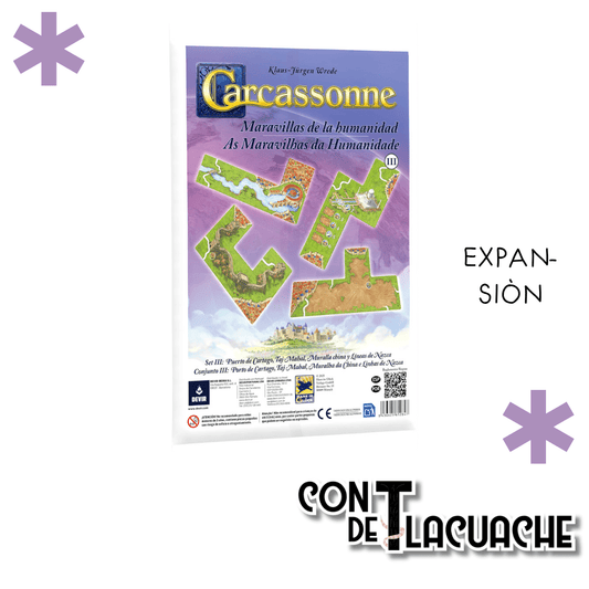 Carcassonne: Las Maravillas de la Humanidad III – Expansión | Devir - Con T de Tlacuache - Devir