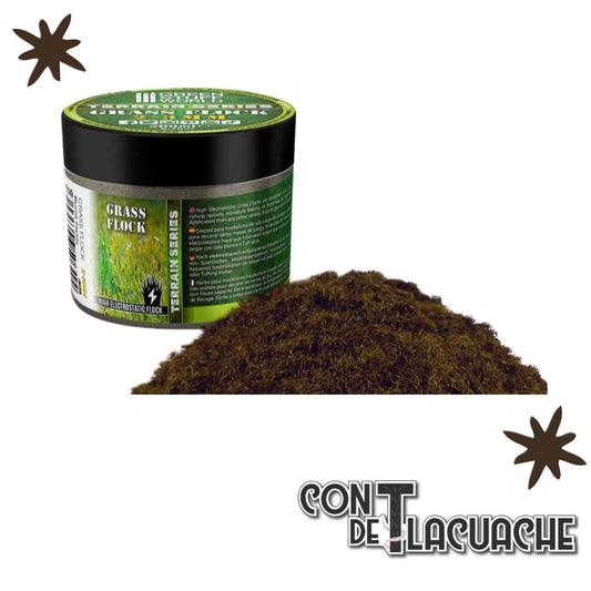 Cesped Electrostatico / Grass Flock - BURNT FIELDS 2 - 3mm (200ml) | Green Stuff World - Con T de Tlacuache - Green Stuff World