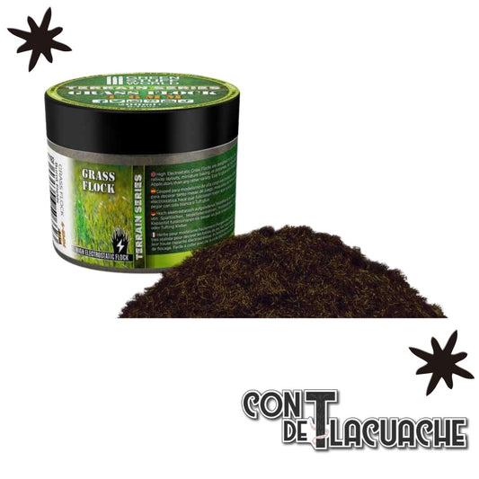 Cesped Electrostatico / Grass Flock - BURNT FIELDS 4 - 6mm (200ml) | Green Stuff World - Con T de Tlacuache - Green Stuff World