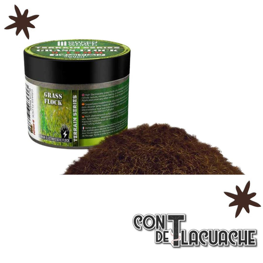 Cesped Electrostatico / Grass Flock - BURNT FIELDS 9 - 12mm (200ml) | Green Stuff World - Con T de Tlacuache - Green Stuff World