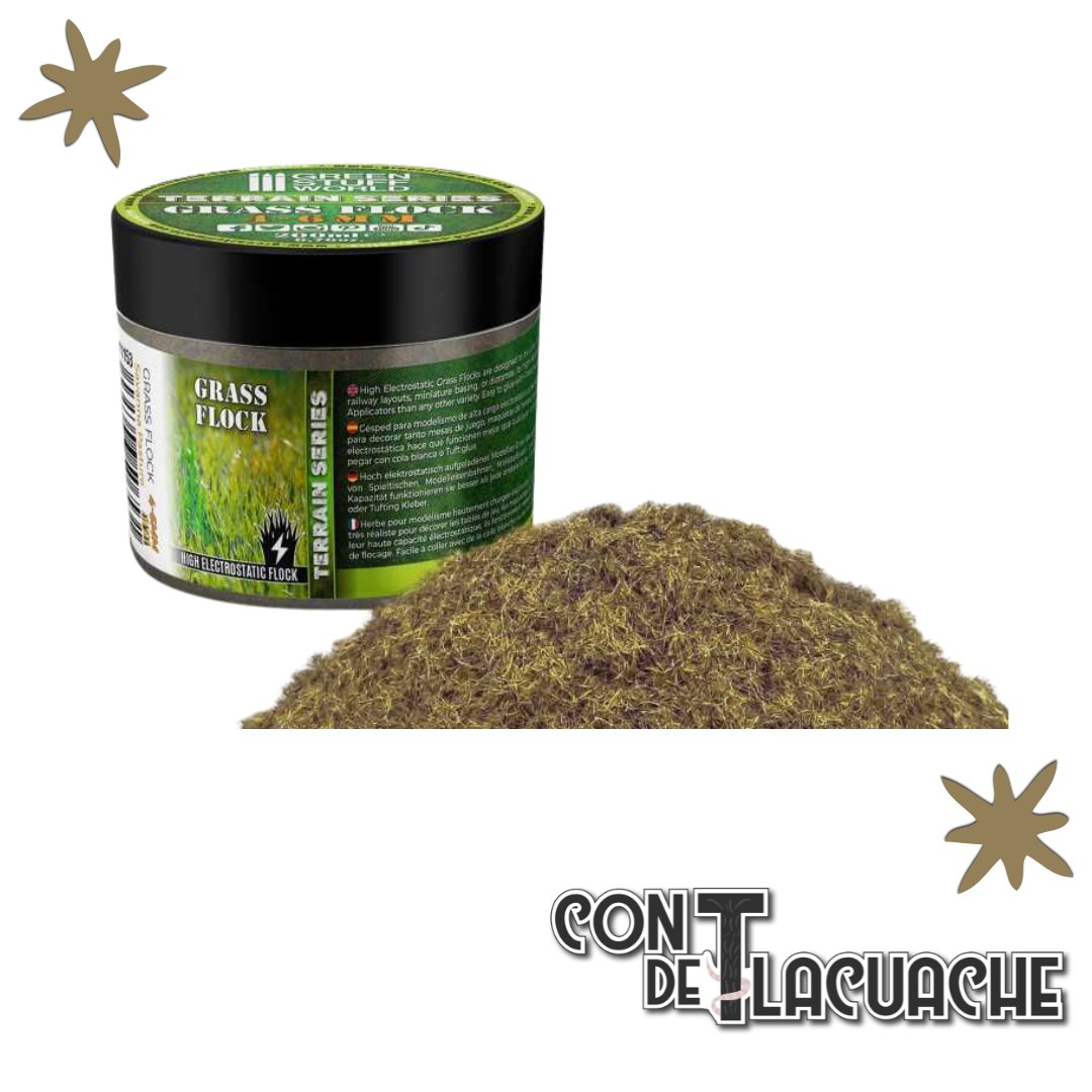 Cesped Electrostatico / Grass Flock - SAVANNA PASTURE 4 - 6mm (200ml) | Green Stuff World - Con T de Tlacuache - Green Stuff World