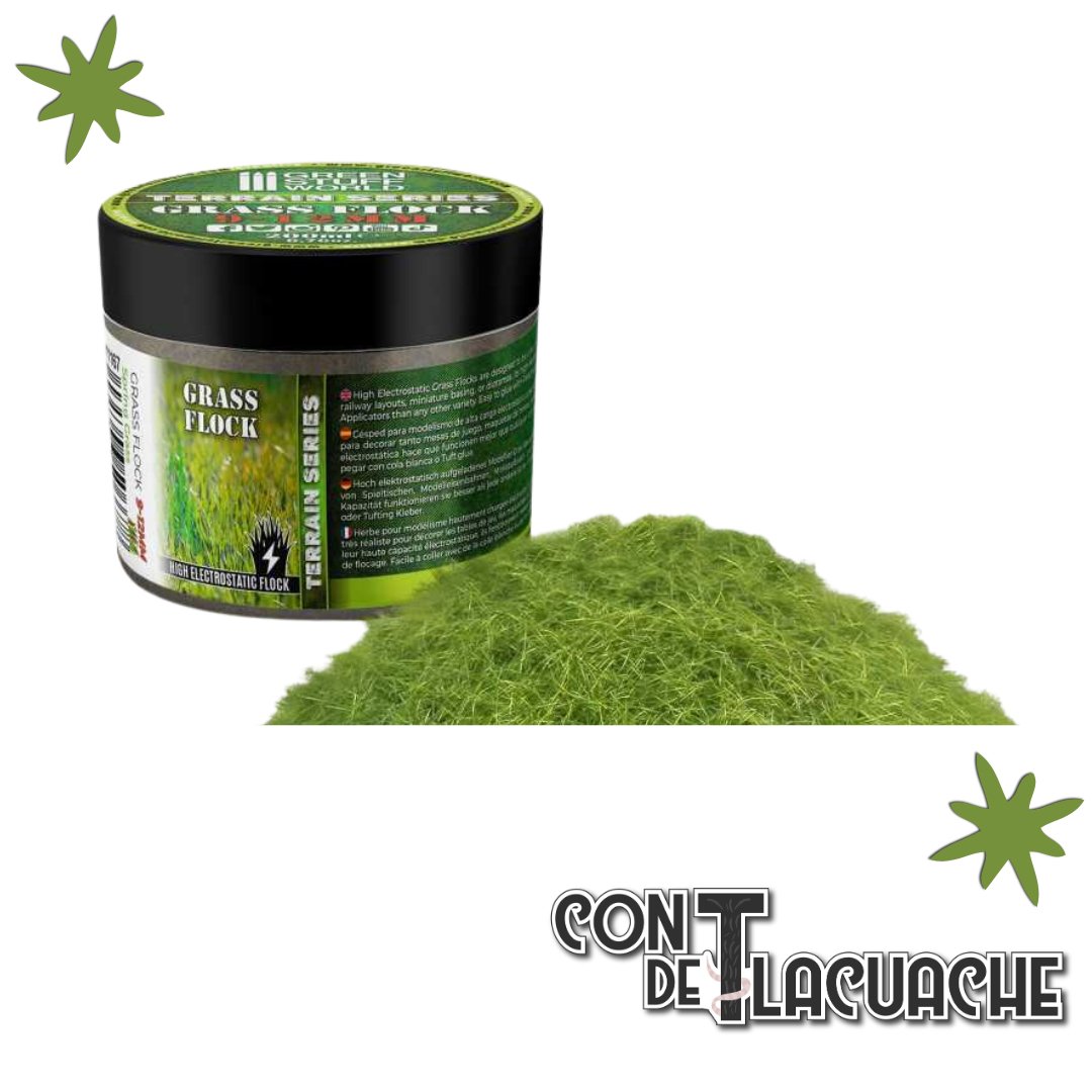 Cesped Electrostatico / Grass Flock - SPRING GRASS 9 - 12mm (200ml) | Green Stuff World - Con T de Tlacuache - Green Stuff World