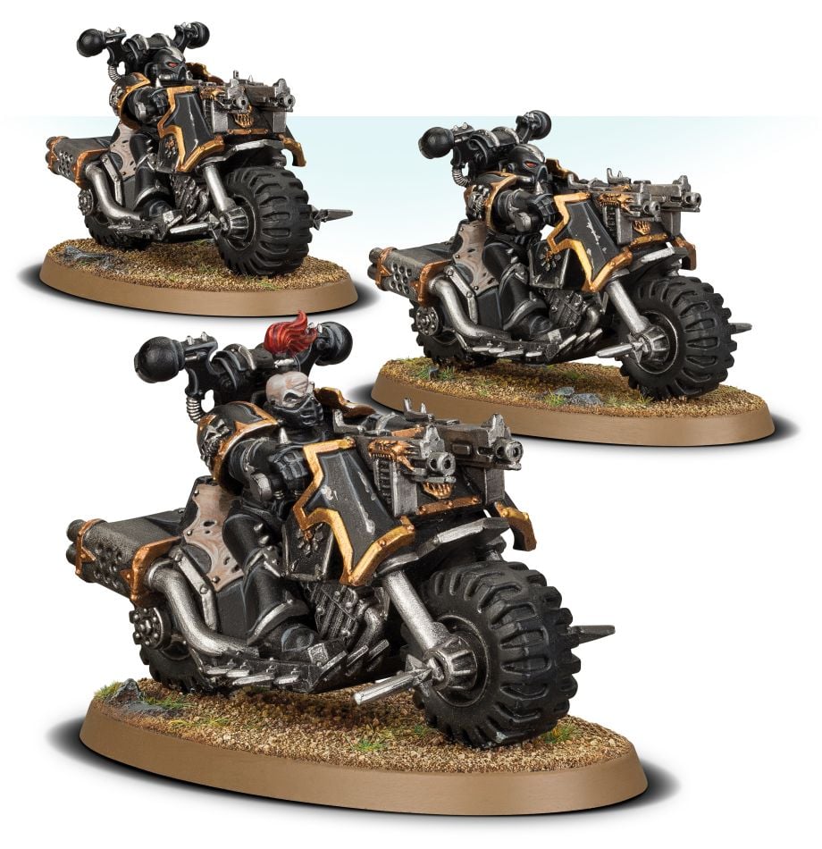 Chaos Space Marines Chaos Bikers | Games WorkShop - Con T de Tlacuache - Games Workshop