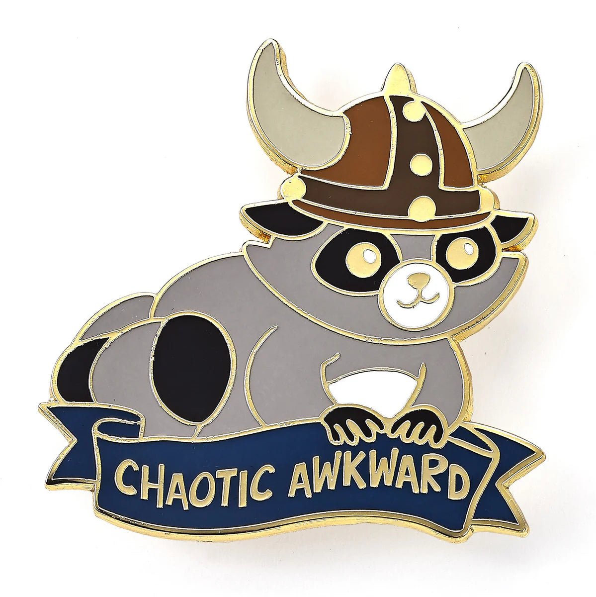 Chaotic Awkward Raccoon Pin - Con T de Tlacuache - Con T de Tlacuache