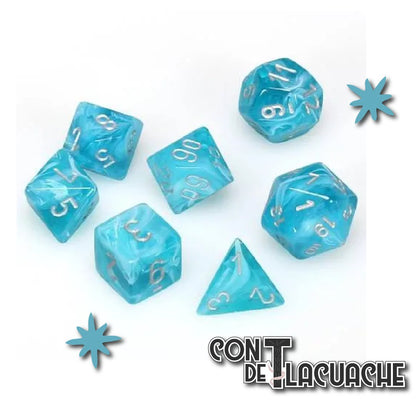 Chessex Polyhedral 7 - Die Set (Dados) | Chessex - Con T de Tlacuache - Chessex