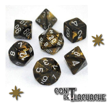 Chessex Polyhedral 7 - Die Set (Dados) | Chessex - Con T de Tlacuache - Chessex