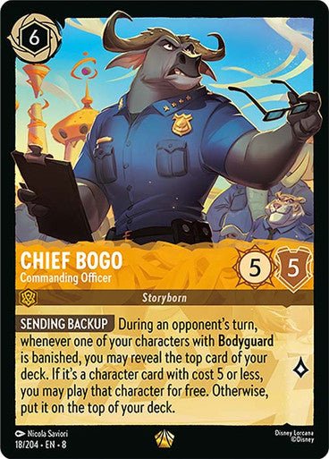 Chief Bogo - Commanding Officer (Non - foil) - Con T de Tlacuache - Ravensburger