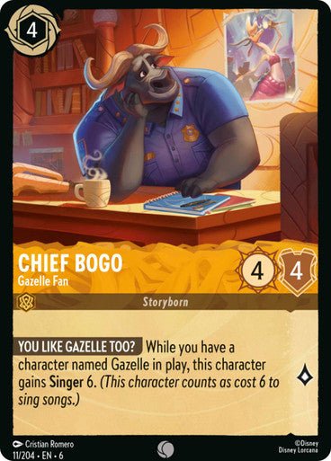 Chief Bogo - Gazelle Fan ( Non - foil ) - Con T de Tlacuache - Ravensburger