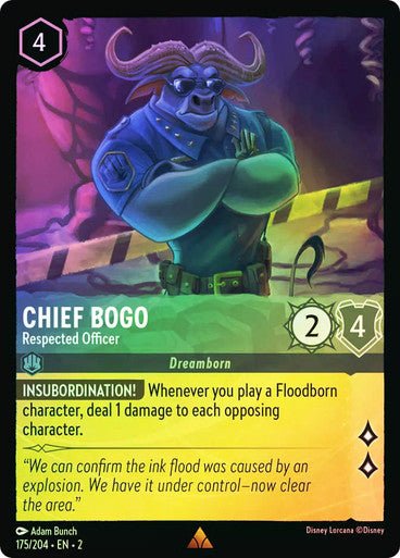 Chief Bogo - Respected Officer (Cold Foil) - Con T de Tlacuache - Ravensburger