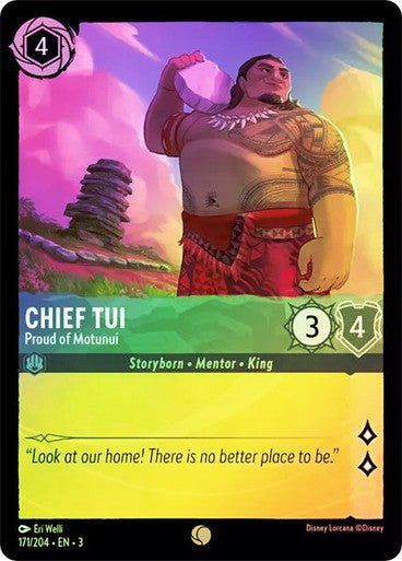 Chief Tui - Proud of Motunui (Cold Foil) - Con T de Tlacuache - Ravensburger