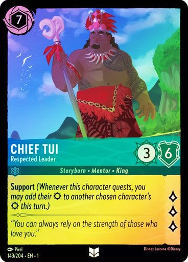 Chief Tui - Respected Leader ( Cold Foil ) - Con T de Tlacuache - Ravensburger