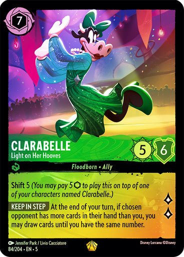 Clarabelle - Light on Her Hooves (Cold Foil ) - Con T de Tlacuache - Ravensburger