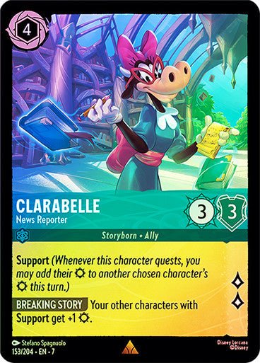 Clarabelle - News Reporter (Cold Foil) - Con T de Tlacuache - Ravensburger