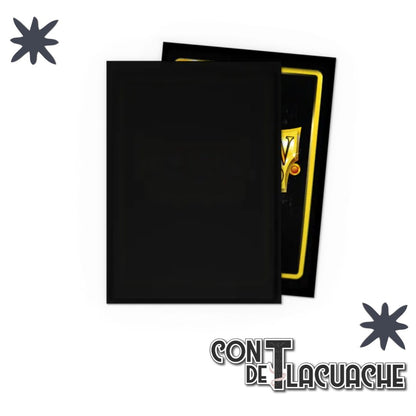 Classic Sleeves - Standard Size "Black" 100 pz | Dragonshield - Con T de Tlacuache - Dragonshield