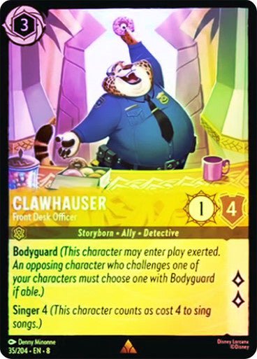Clawhauser - Front Desk Officer (Cold Foil) - Con T de Tlacuache - Ravensburger