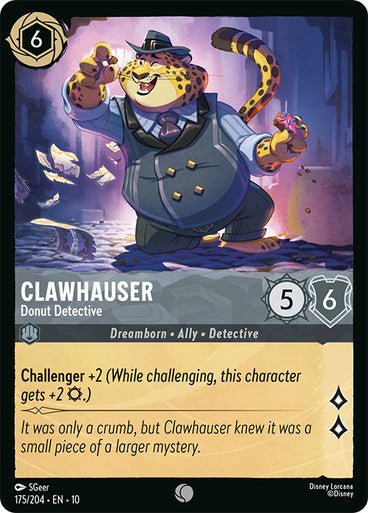 Clawhauser (Non - foil) - Con T de Tlacuache - Ravensburger