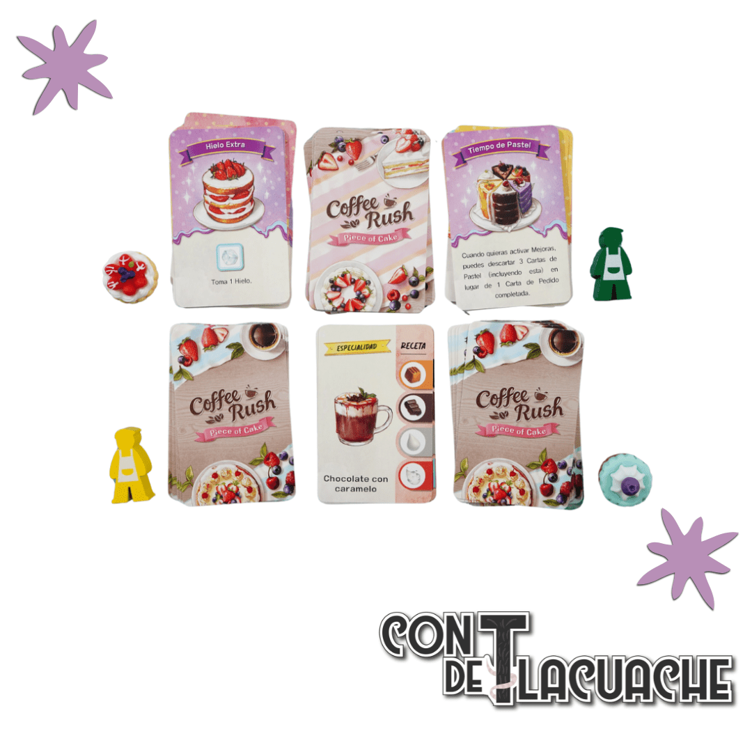 Coffee Rush Piece of Cake Exp | Korea Boardgames - Con T de Tlacuache - Korea Boardgames