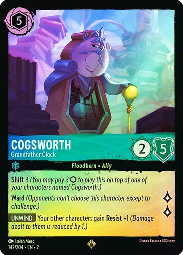 Cogsworth - Grandfather Clock (Cold Foil) - Con T de Tlacuache - Ravensburger