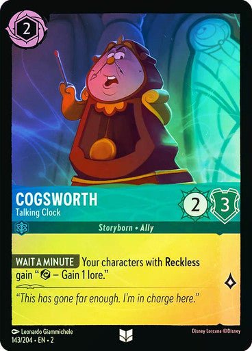 Cogsworth - Talking Clock (Cold Foil) - Con T de Tlacuache - Ravensburger