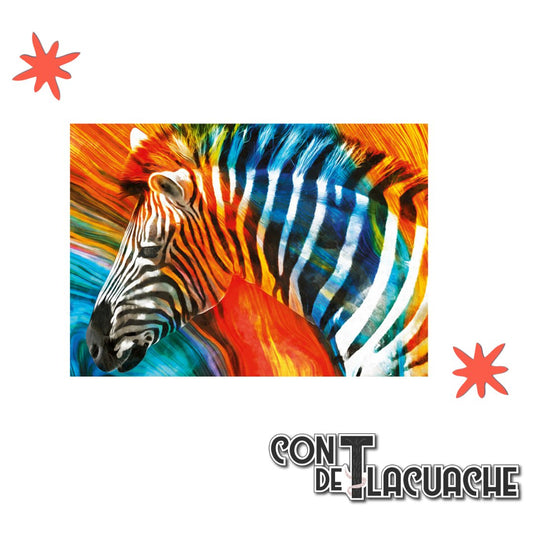 Color Explosion Zebra (300pzas) | Buffalo Games - Con T de Tlacuache - Buffalo Games