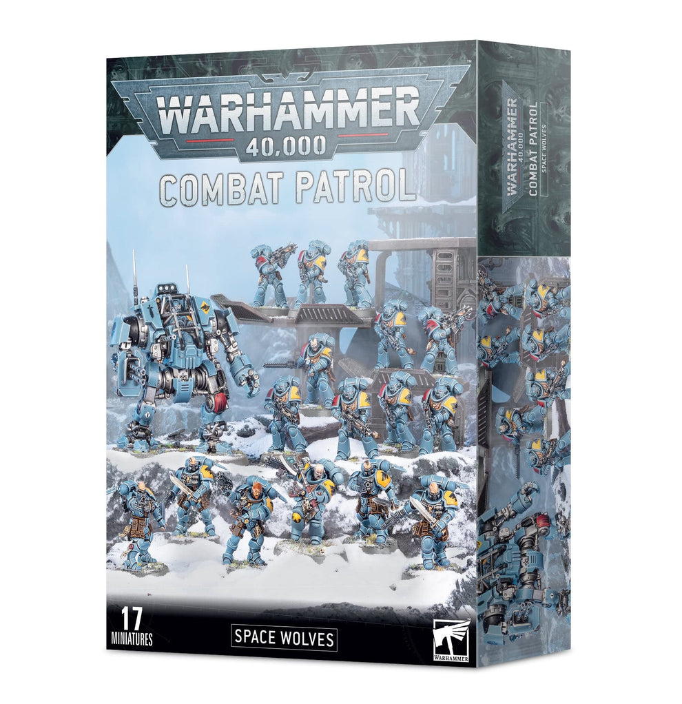 Games Workshop Warhammer 40.000 – Figura De Acción De Caballería Thunder Wolf, Set De 3 Miniaturas De Plástico Para Montar Y Pintar (Multicolor)