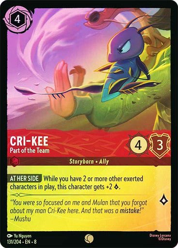 Cri - Kee - Part of the Team (Cold Foil) - Con T de Tlacuache - Ravensburger