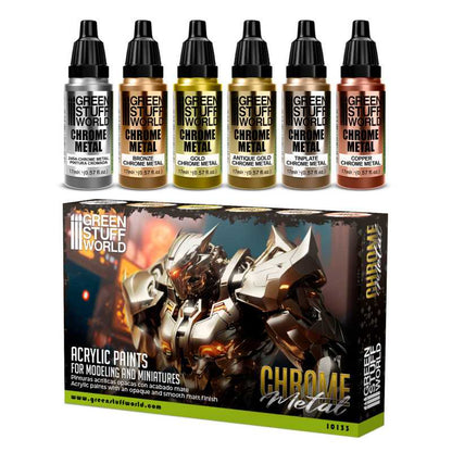 Cromadas Paint Set - Chrome Paint Set (Box X6) | Green Stuff World - Con T de Tlacuache - Green Stuff World