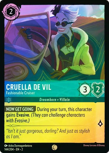 Cruella de Vil - Fashionable Cruiser (Cold Foil) - Con T de Tlacuache - Ravensburger