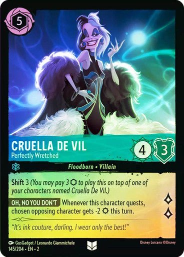 Cruella de Vil - Perfectly Wretched (Cold Foil) - Con T de Tlacuache - Ravensburger