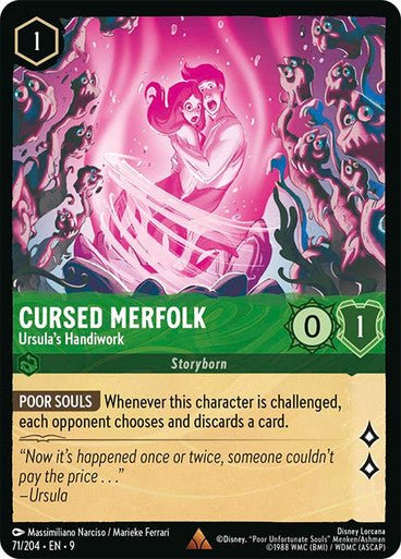 Cursed Merfolk - Ursula's Handiwork (Non - foil) - Con T de Tlacuache - Ravensburger