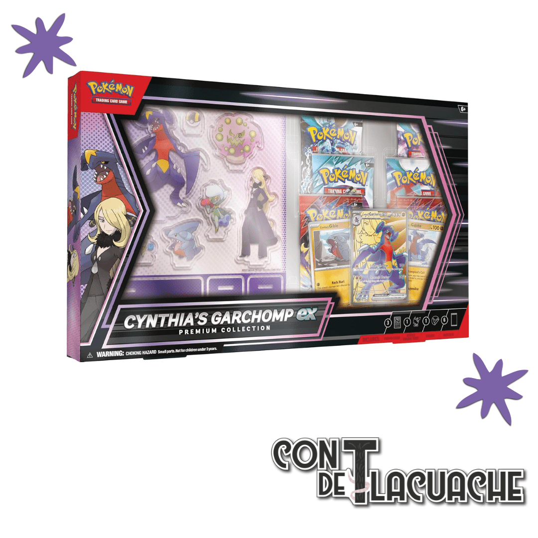 Cynthia’s Garchomp ex Prem Collection | Pokemon - Con T de Tlacuache - Con T de Tlacuache