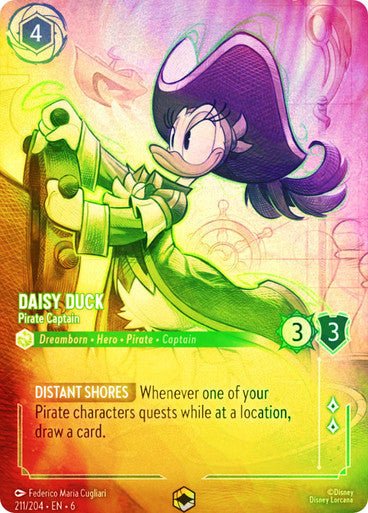 Daisy Duck - Pirate Captain ( Inkwash Foil ) - Con T de Tlacuache - Ravensburger
