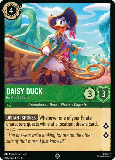 Daisy Duck - Pirate Captain ( Non-foil )