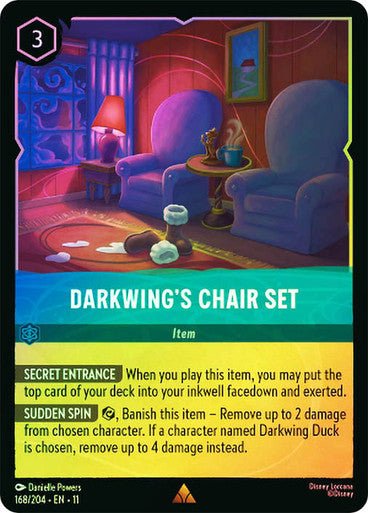 Darkwing's Chair Set (Cold Foil) | Ravensburger - Con T de Tlacuache - Ravensburger