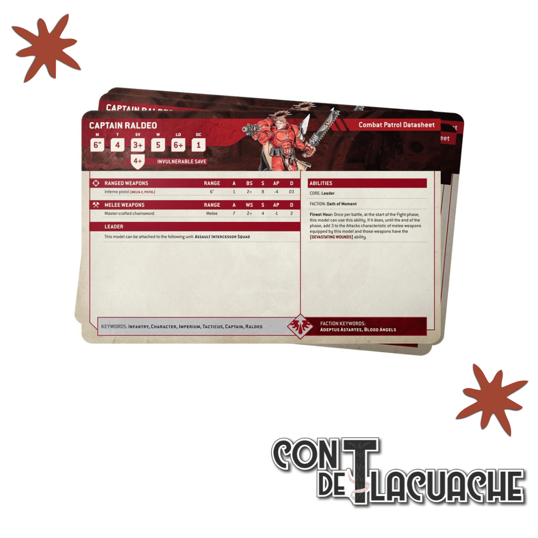 Datasheet Cards: Blood Angels (Eng) | Games Workshop - Con T de Tlacuache - Games Workshop